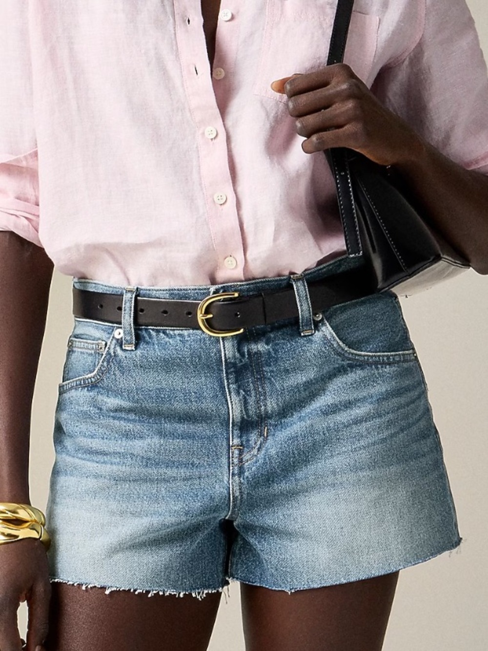 J.Crew Women’s 33 Frayed Traditional Five Pockets Style No Stretch Jean Shorts